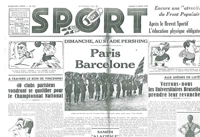 6 mars 1937 : le PSG-Barça des travailleurs