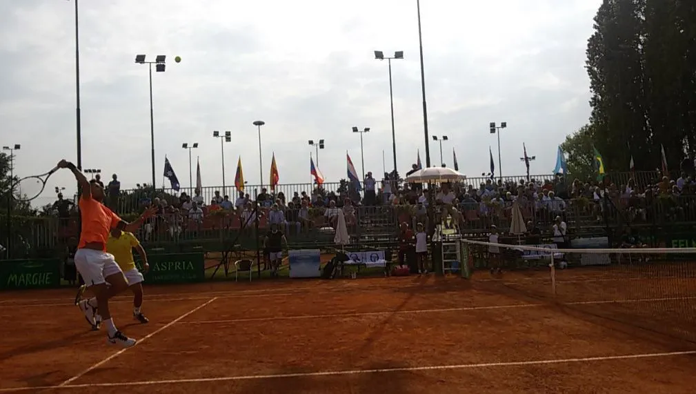 On était au premier match pro de tennis de Maldini