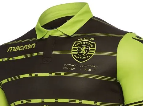 Du braille sur le nouveau maillot du Sporting