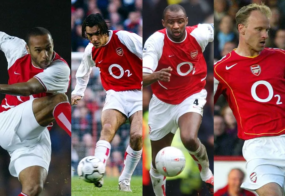 Les plus belles dream teams de l’histoire du foot &#8211; Arsenal 2004