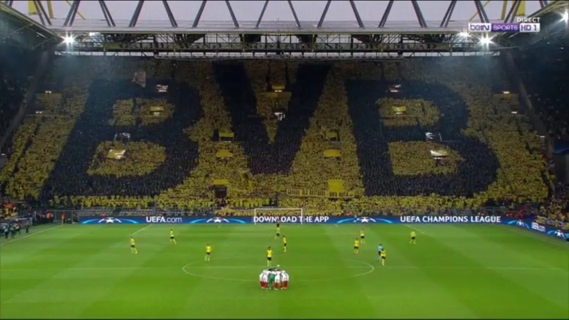 Le tifo du Borussia