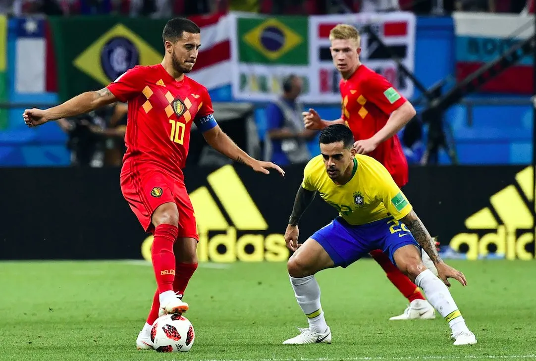 Les notes de la Belgique face au Brésil