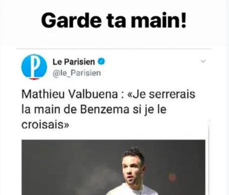 Benzema refuse la main tendue de Valbuena