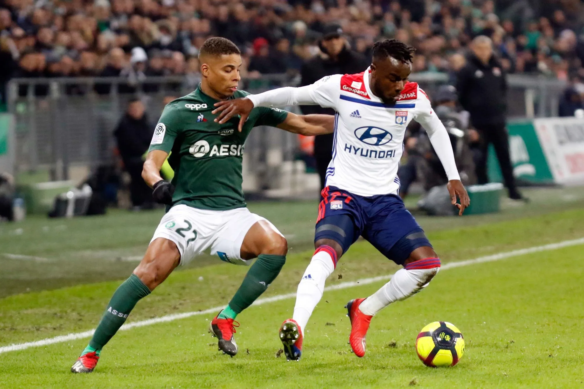 Les notes de Lyon contre Saint-Étienne