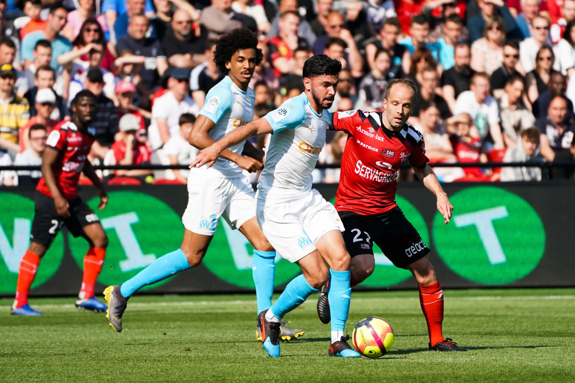 Marseille abat difficilement Guingamp