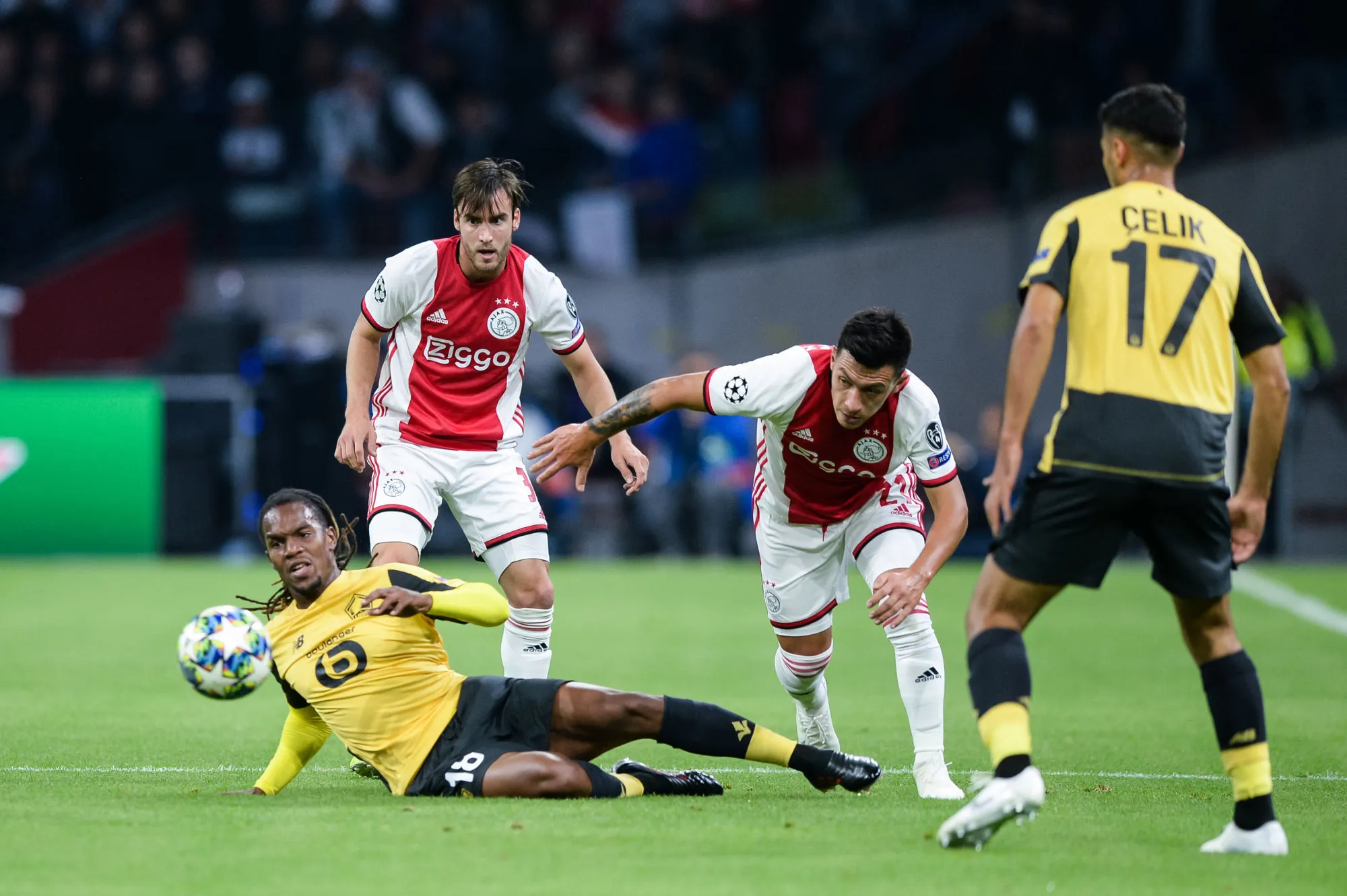 Les notes d&rsquo;Ajax-Lille