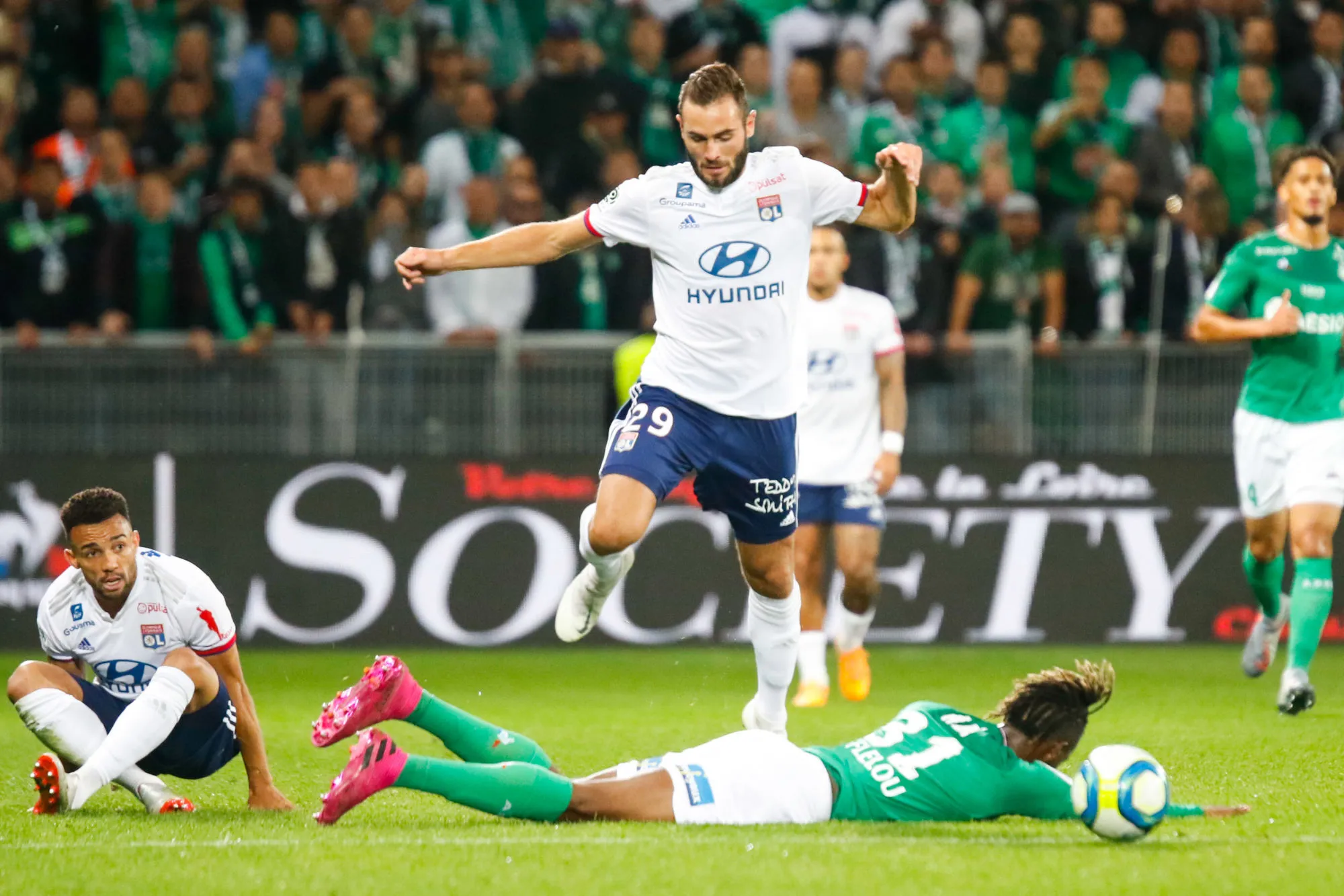 Les notes de Lyon face à Saint-Étienne