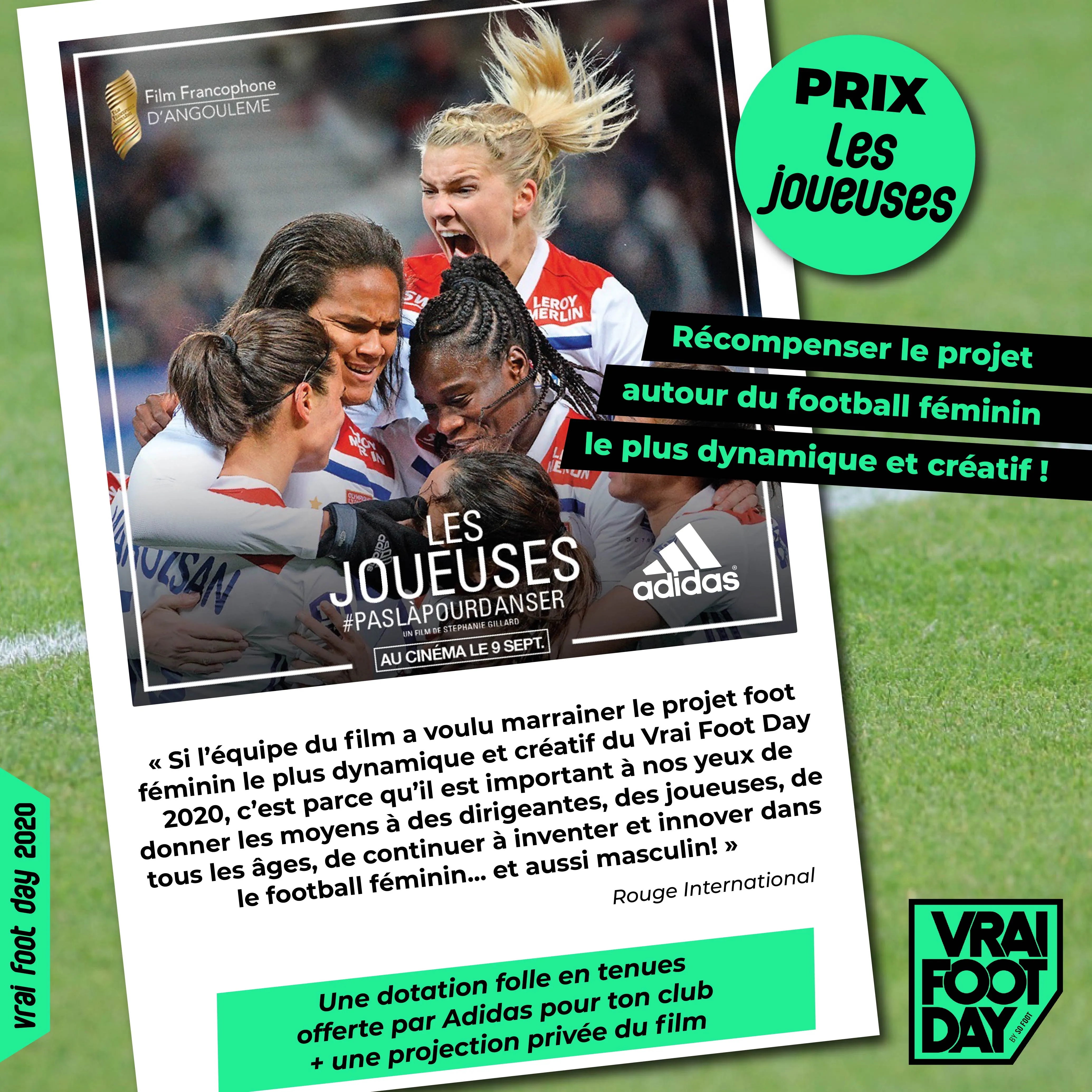 Prix « Les Joueuses » : équipe ton club en maillots grâce au foot féminin !