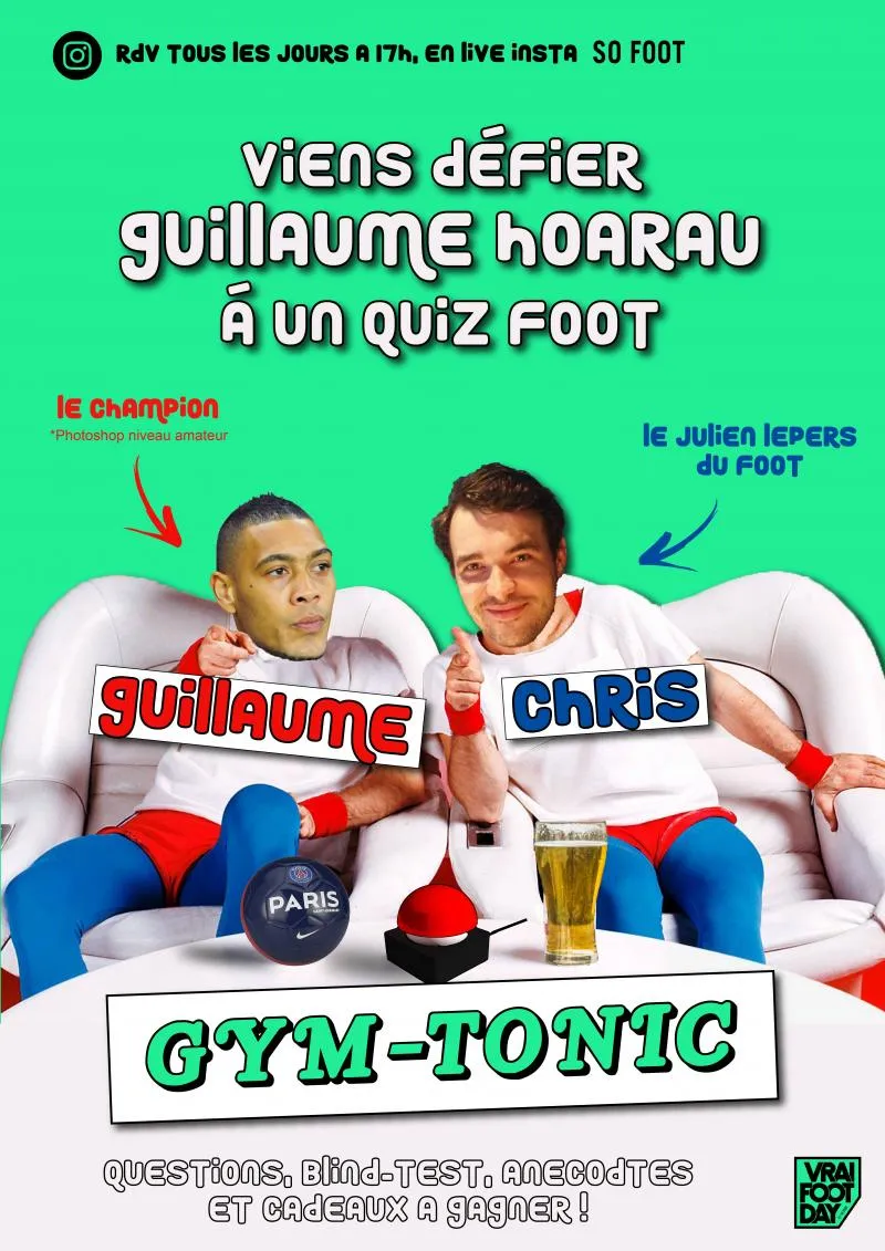 Live à 17h sur l&rsquo;Instagram de So Foot avec Guillaume Hoarau