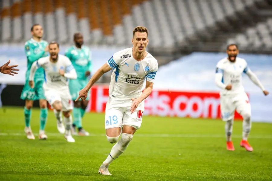 Auteur d&rsquo;un triplé face à Angers, Arkadiusz Milik fait rêver l&rsquo;OM !