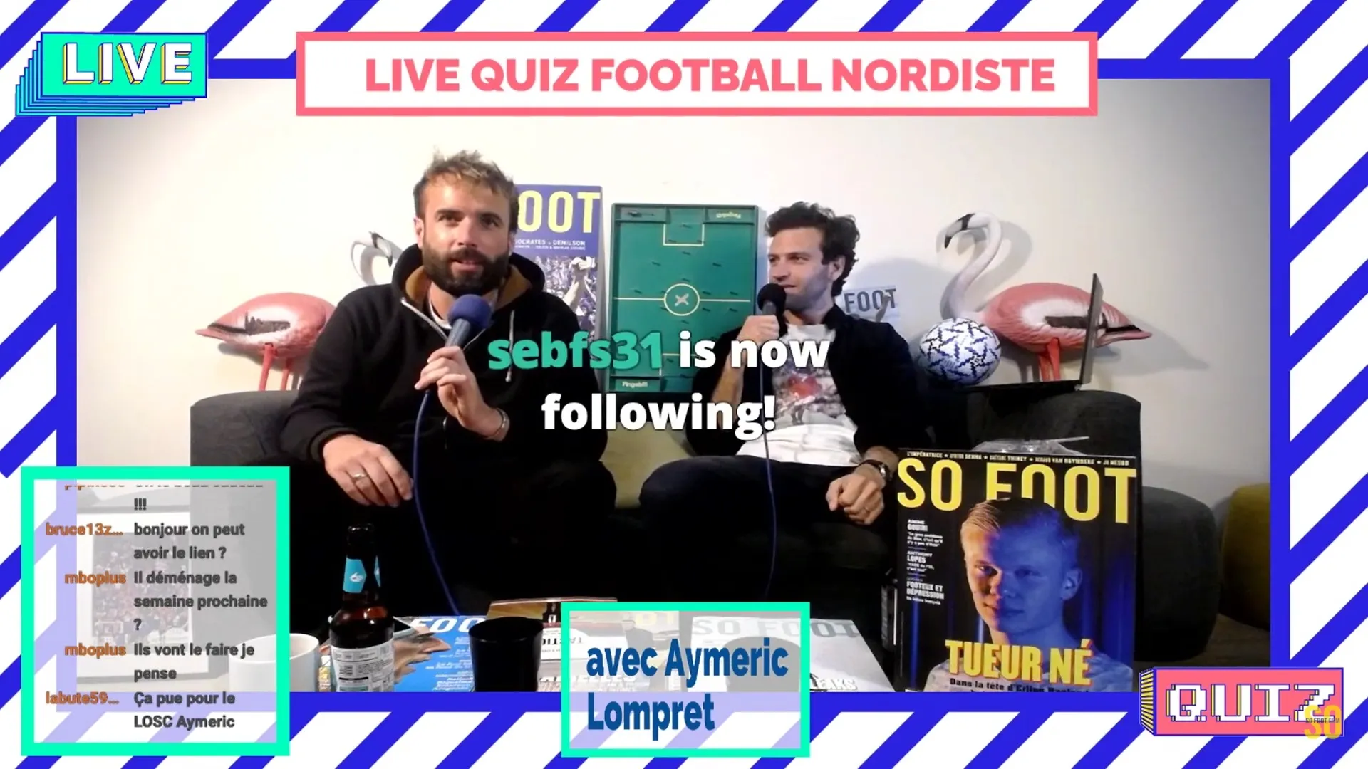 En direct : quiz spécial «<span style="font-size:50%">&nbsp;</span>Football Nordiste<span style="font-size:50%">&nbsp;</span>» avec Aymeric Lompret