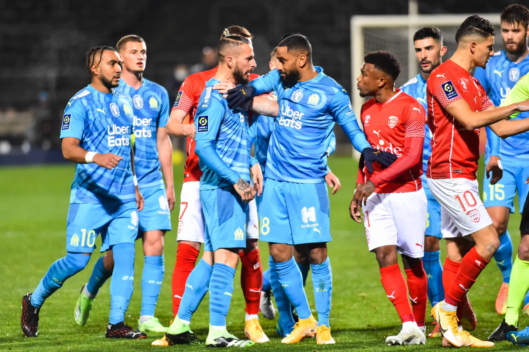 L&rsquo;OM maîtrise Nîmes