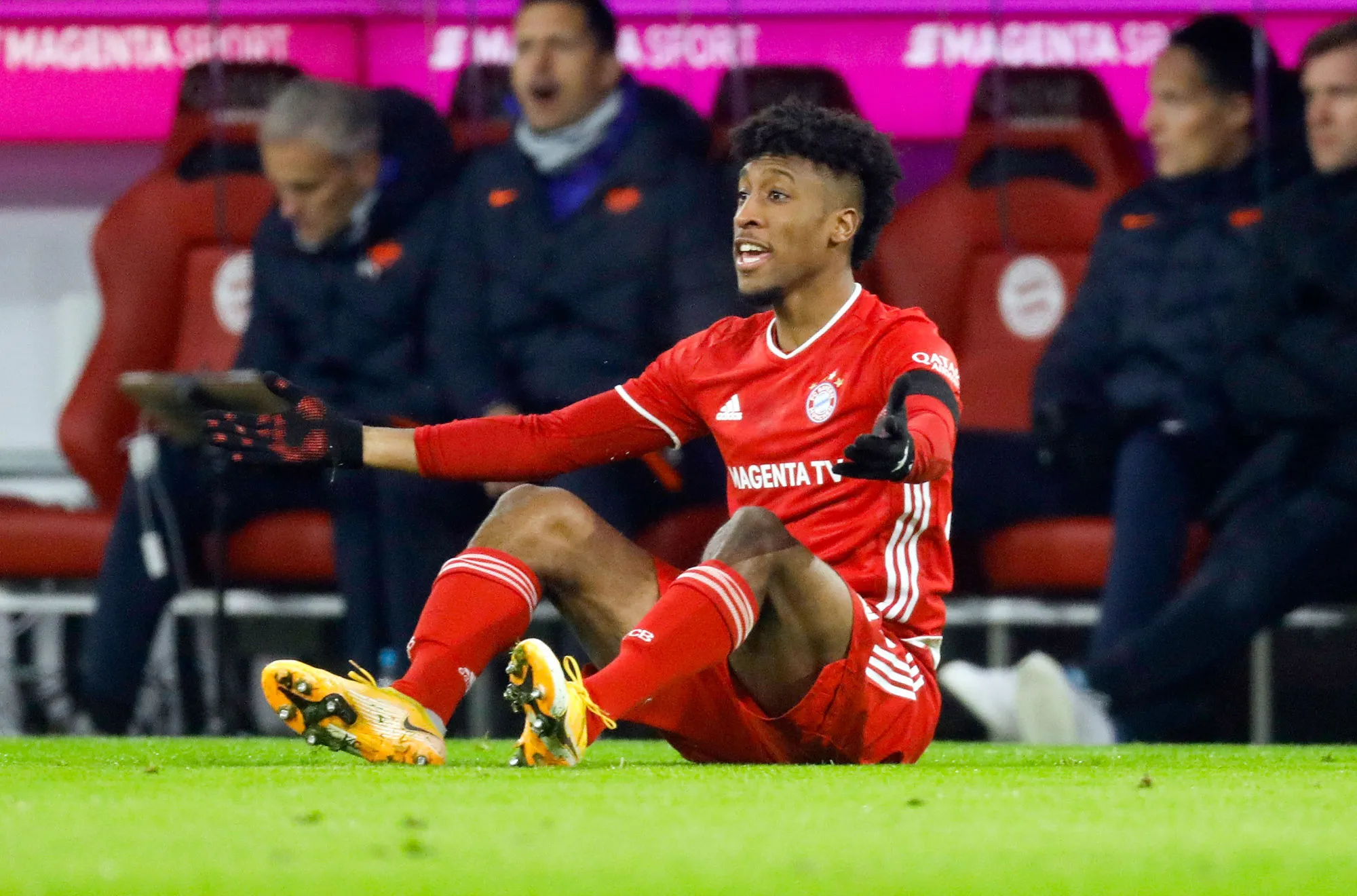 Auteur d&rsquo;un triplé de passes décisives contre Leipzig, Kingsley Coman rayonne