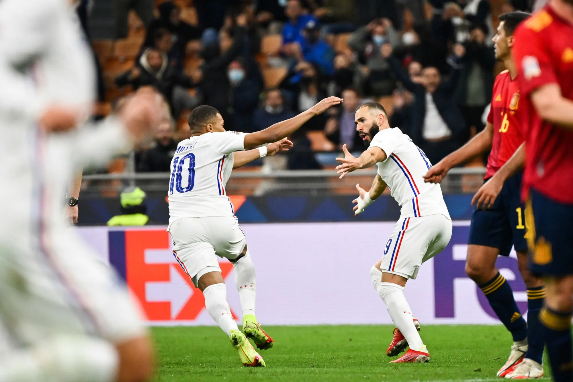 Face à l&rsquo;Espagne, Benzema a brillé en finale de Ligue des nations