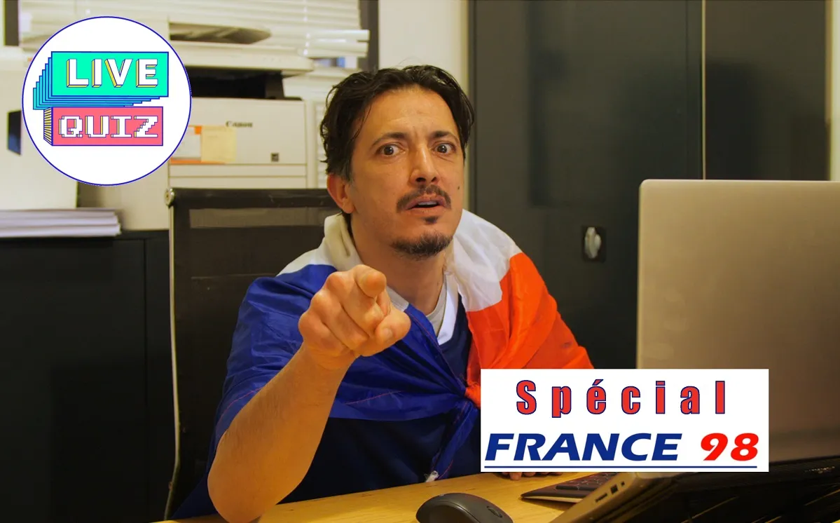 Live Quiz jeudi 21h spécial France 98 avec Enzo le Footix