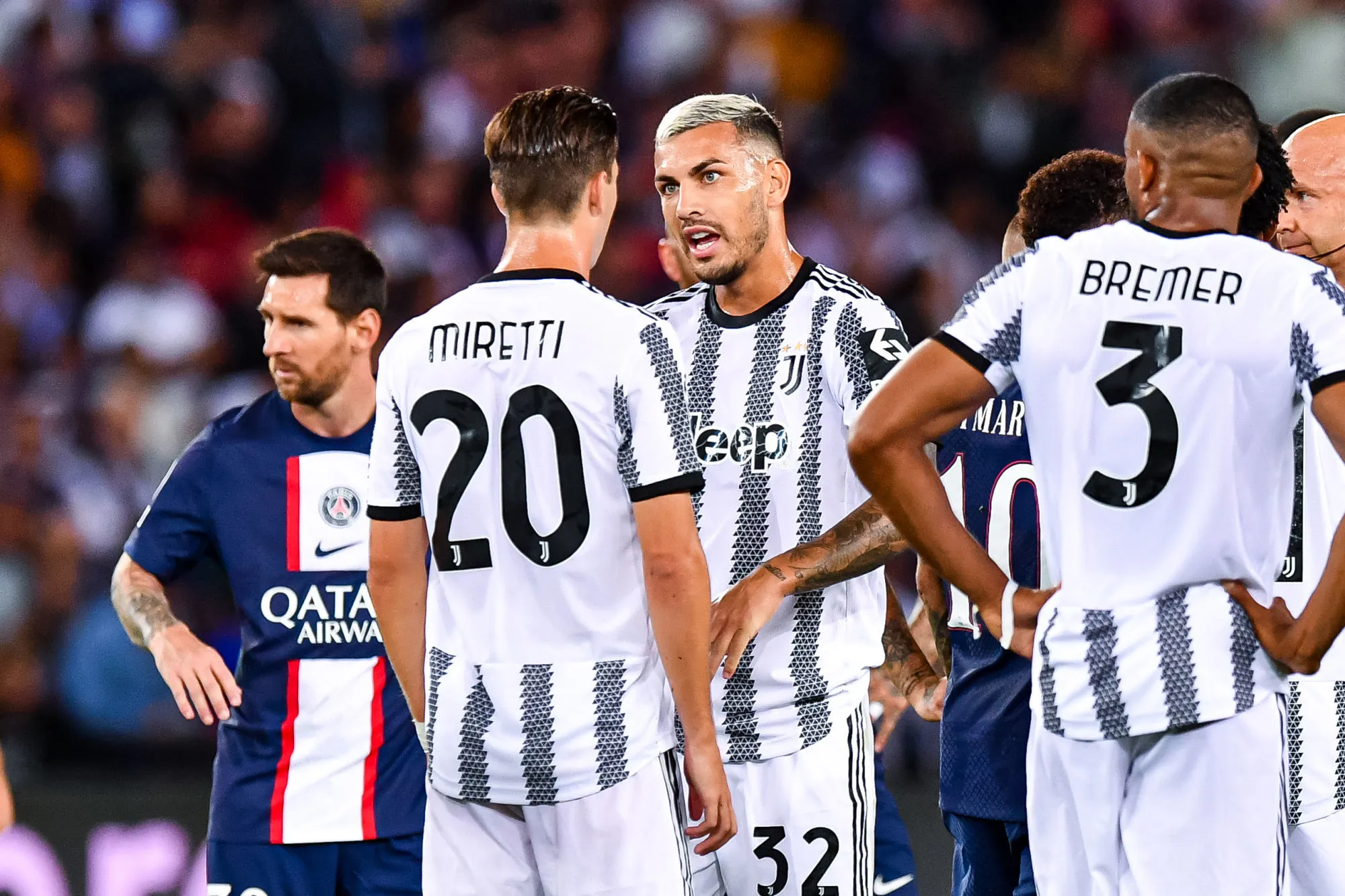 Les notes de la Juventus à Paris