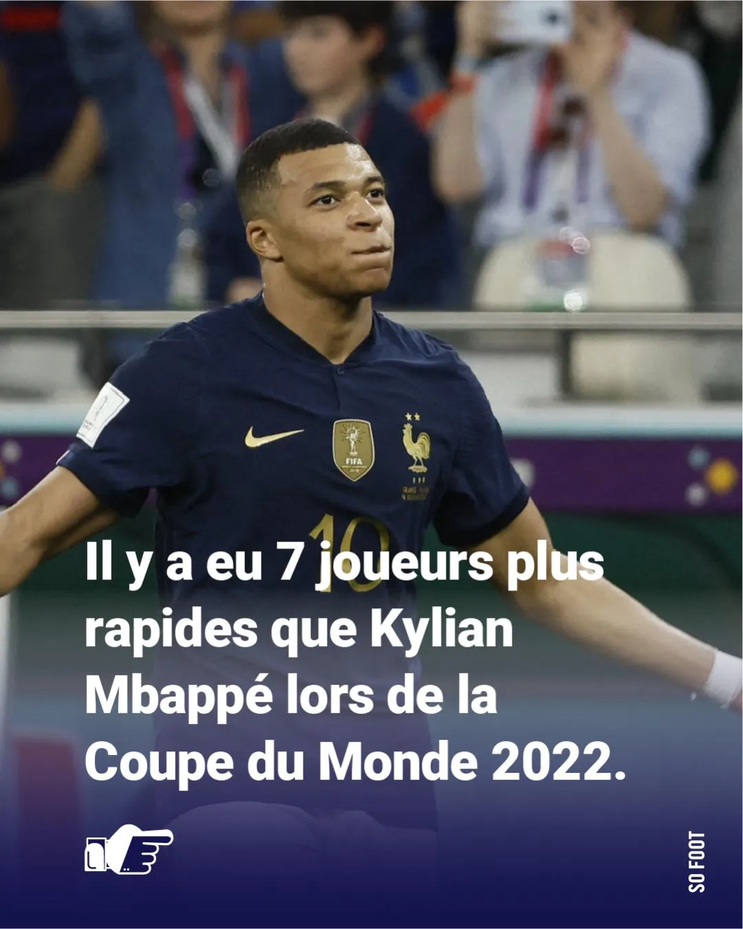 Ces 7 joueurs ont couru plus vite que Mbappé lors du Mondial 2022 <small>(via Instagram)</small>