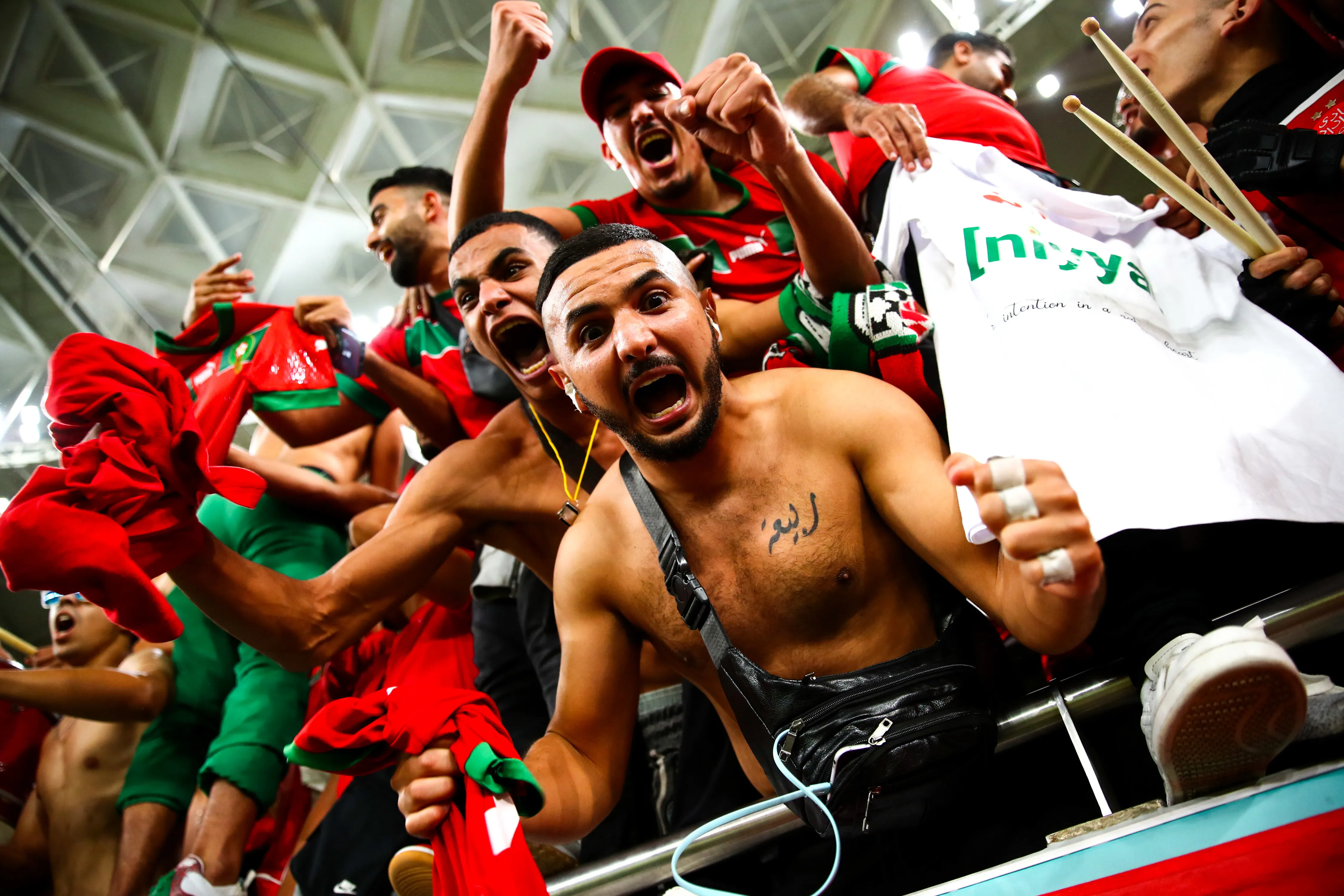 On était avec les fans du Maroc à Doha après Maroc-Portugal